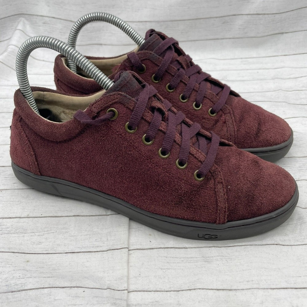 UGG Australia Size US 8 Women’s Purple Lace Up Suede Sneakers S/N1006699